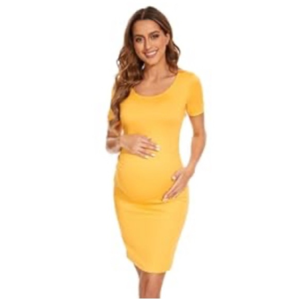 Yellow Maternity Dress